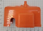 Lionel 397-15 Gauge Repainted Orange Coal Loader Generator Motor Cover. Fixed Price $12.00.