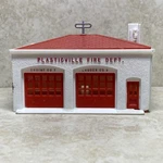 Vintage 1950'S Era Plasticville Fire Department - Engine Co 7 & Ladder 8. Fixed Price $8.99.