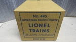 Lionel Postwar 445 Signal Tower Box Only 635958. Fixed Price $20.00.