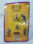Mth Rail King 6-PIECE Figure Set Cops & Robbers Scale #11056 ( Missing ). Fixed Price $19.99.