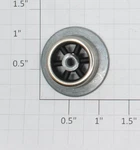 Lionel 260E-47 Black 6-SPOKE Rear Truck Wheel W/nickel RIM-255E, 260E, 263E. Fixed Price $5.00.
