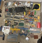 Ho Lot-container Crane Track Ahm Mighty Mover Santa Fe Tyco-vintage Estate. Fixed Price $650.00.