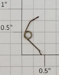 American Flyer PA14407L Left Hand Brush Spring (10). Fixed Price $10.00.