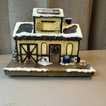 2008 Hawthorne Village Lighted Post Office Train Station Railroad Accessory Euc. Fixed Price $29.99.