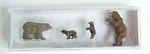 Ho Scale Preiser Four Brown Bears / Figures 20386 For Zoo Circus Diorama. Fixed Price $17.95.