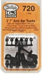 HON3 Scale Kadee #720 Arch Bar Hgc Trucks 3' 7" Kit (2) Pcs. Fixed Price $16.99.