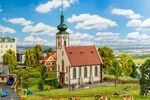 Faller 231726 N Scale Village Church With Bell Tower. Fixed Price $56.38.