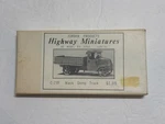Jordan Products Highway Miniatures Ho Scale Mack Dump Truck Kit #C-210. Fixed Price $18.99.
