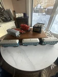 Lionel Pre-war Gauge Pullman Passenger #609, Caboose #657 & 2 Freight Cars. Fixed Price $150.00.