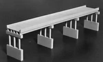 Rix Products 628-0113 Ho 150' Modern Highway Overpass W/4 Piers Kit. Fixed Price $42.65.