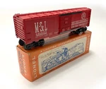 Scarce Postwar Lionel 6464-525 Minneapolis & St. Louis Boxcar Gray Shell C10. Fixed Price $599.00.