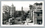 Macquarie Street Hobart Tasmania Rppc Double-decker Trolley Photo 1950S. Fixed Price $12.99.
