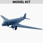Douglas DC-3, Model Kit Wwii Military Transport Aircraft Airplane Miniature. Fixed Price $41.08.