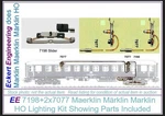 New M Rklin Ho 7198 + 2X 7077 Lighting Kit For Coaches. Fixed Price $21.02.