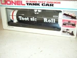 Lionel Tootsie Roll Tank Car #6-9324 Lnib. Fixed Price $45.00.