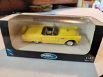 New Ray 1956 Ford Thunderbird Convertible 1:43 Yellow. Boxed. Near Perfect.. Fixed Price $6.10.