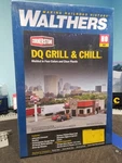 Walthers Cornerstone Dq Grill & Chill Ho Scale Building Kit Nib. Fixed Price $30.00.