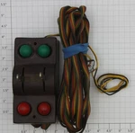American Flyer XA10698 Scale Bakelite Brown Lighted Dual Switch Controller. Fixed Price $12.00.