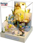Diy Miniature House Kit With Dust Proof Cover, 1:24 Scale Creative Room. Fixed Price $28.26.