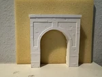 Campbell Scale Models 349-135 Ho Single Track Concrete Tunnel Portal Nib. Fixed Price $10.00.