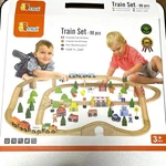 Viga Train Set Wooden Piece Overseas Toy #5F9190. Fixed Price $225.36.