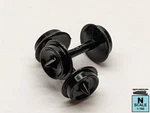 Micro-trains 00312000 (401) 33" Standard Wheel Sets (black) 48 Axles. Fixed Price $20.58.