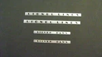 Lionel 2531-14 Silver Dawn (2) & 2532-49 Lines Metal Adhesive Plates. Fixed Price $14.95.