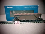 Industrial Rail, 027 Scale Idm 4102 4-BAY Covered Hopper Santa Fe O.b,. Fixed Price $15.00.