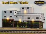 Ho Scale Coal Mine Tipple - Building Flat W/ Leds Trackside Industry Walthers. Fixed Price $42.99.