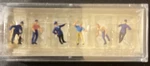 Preiser 79016 Delivery Men With Loads Figures (set Of 6). Fixed Price $13.99.