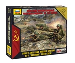 1/72 Soviet Anti-tank Missile System 9K 115 Metis Zvezda 7413 Plastic Model Kit. Fixed Price $8.60.