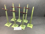Lionel 7 Prewar #60 Telegraph Poles 8-3/4" Long For Restoration. Fixed Price $65.00.