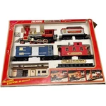 Silver Rail Express Train Set Talking New Bright Vintage Toys With Box 1986. Fixed Price $110.00.