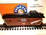 Lionel New York Central "quicker Via Peoria" Smoking -die-cast Lighted-caboose. Fixed Price $67.99.