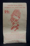 Vintage Les' Coupler Plates For Mounting Lionel Trucks To Scale Cars Pair. Fixed Price $14.99.