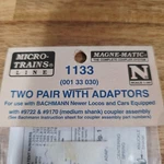 Micro Trains Scale 1133 Medium Shank Coupler Assembly Bachmann 1:150. Fixed Price $15.73.