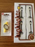 Lot Nip Bachmann Highlights Ho Lighted Lamp Posts AA424011 & Busch 4280. Fixed Price $20.00.