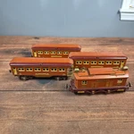 Lionel Train Set Gauge 4PC Orange Fair Pre-war 253 Loco 613 614 Cars. Fixed Price $299.00.