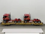 Mth Rail Httx 92316 Flat Car With Ford Cab Over Road Tractors Custom. Fixed Price $270.00.