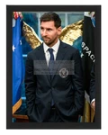 Lionel Messi Miami Cf's Soccer Champions White House 2026 8X10 Framed Photo. Fixed Price $24.99.