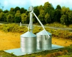 Rix (n-scale) #628-0708 Guthrie Grain Elevator + (1-6O' & 2-30' Bins) Kit. Fixed Price $25.95.