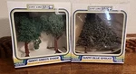 2 Ho Scale Life Like 1015 Giant Shade Trees. Sealed, 1010 Blue Spruce. Fixed Price $20.00.