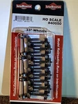 Intermountain Ho-scale #40050 33" Wheel Sets, 12 Pair, .110" Width. Fixed Price $15.75.