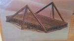 Nip Hunterline 30' King Post Truss Bridge Kit Scale. Fixed Price $24.99.