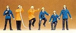 Preiser 14200 Ho Working Firemen Figures (set Of 6). Fixed Price $8.99.