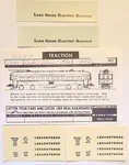 Walthers Decals, #D251, Traction, Lake Shore Electric, Black Lettering, Ho, Nos. Fixed Price $8.75.