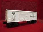 Lionel Gauge O-27 Post War White X6014 Baby Ruth Pennsylvania Box Car. Fixed Price $7.50.