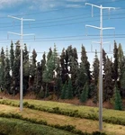 Walthers 933-3343 Ho Modern High Voltage Transmission Towers Kit. Fixed Price $28.45.