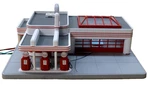 Rail King Scale Operating & Lighted Esso Gas Station W/ Digital Sound 30-9106. Fixed Price $119.99.