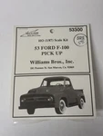 Williams Bros. Ho Scale Ford F-100 Pick Up Kit #53300. Fixed Price $12.99.